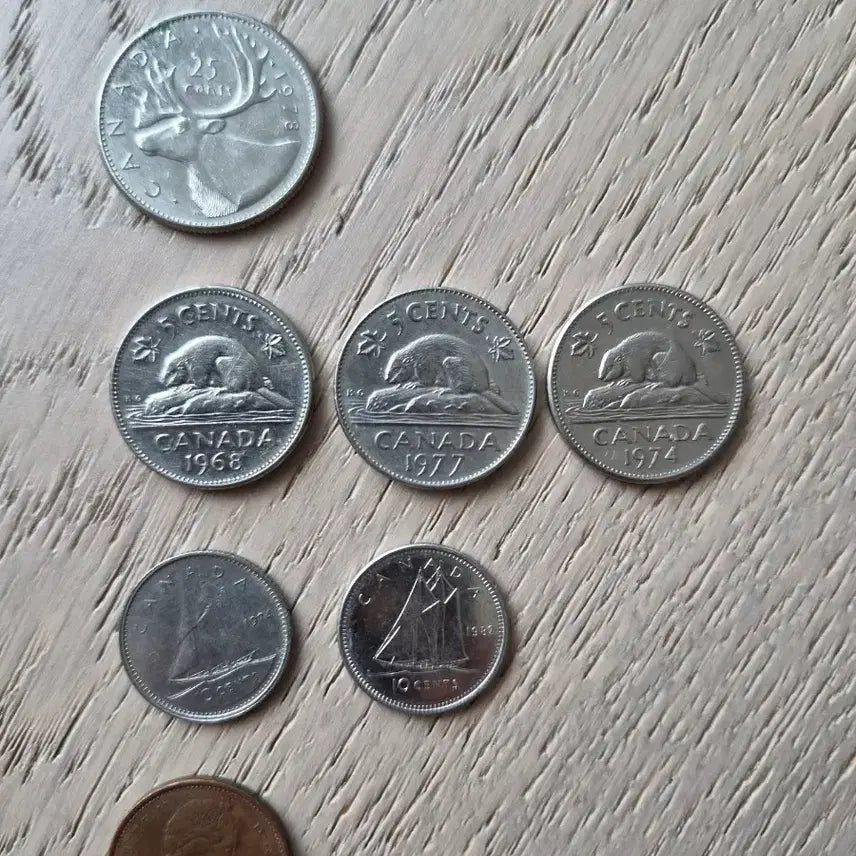 [BUNJANG] Canada Coin Set (25 Cents, 10 Cents, 1 Cent) / 캐나다 동전 세트 (25센트, 10센트, 1센트)