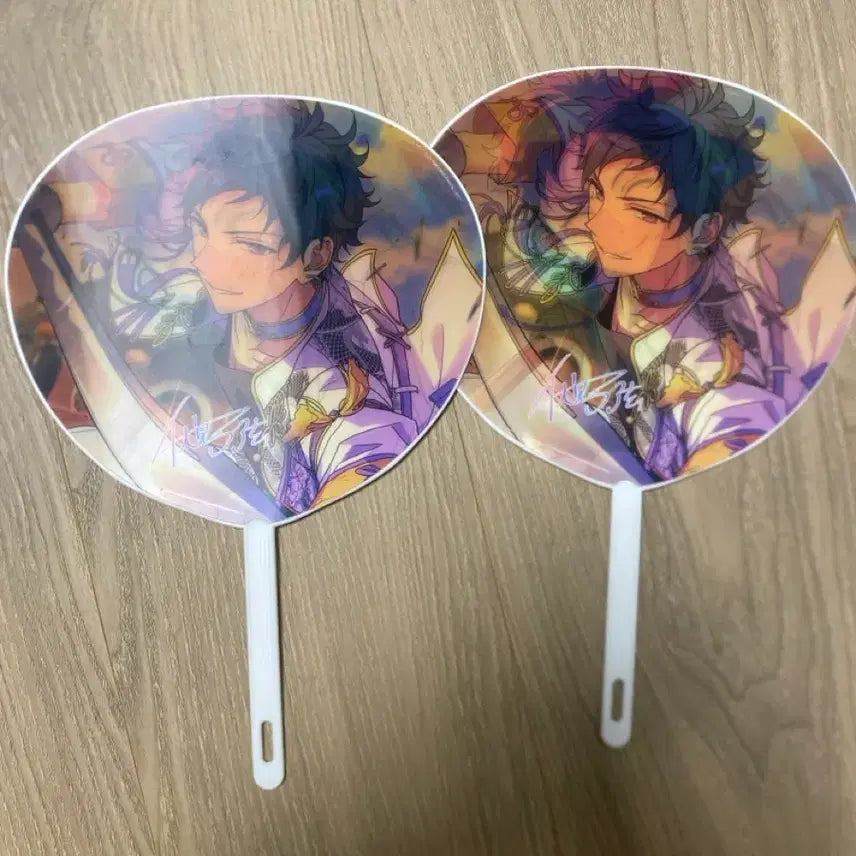 [BUNJANG] Fushimi Yuzuru Hologram Uchiwa Fan / 후시미 유즈루 홀로그램 부채 우치와