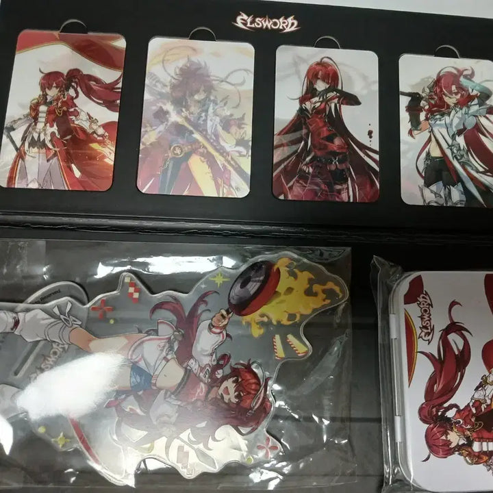 [BUNJANG] Elsword Elisis Diner Acrylic Standee + Lenticular + Keycap / 엘소드 엘리시스 다이너 아크릴 스탠드+렌티큘러+키캡
