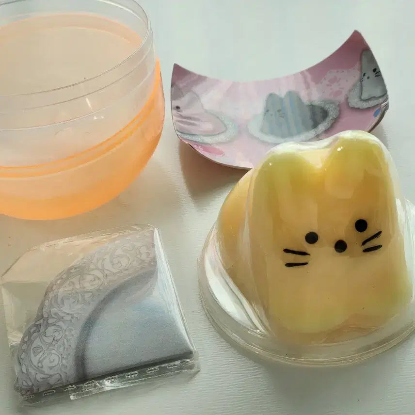 [BUNJANG] Cat Pudding Mascot Gacha Vol. 2 - Yellow / 고양이 푸딩 마스코트 가챠 2탄 - 옐로우