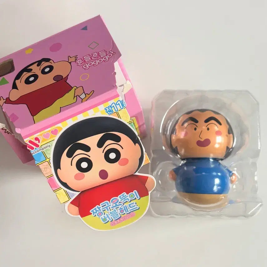 [BUNJANG] Crayon Shin-chan Oh-Tuk-Yi Bobblehead Figure Shin Hyung-Man / 짱구 오뚝이 버블헤드 피규어 신형만