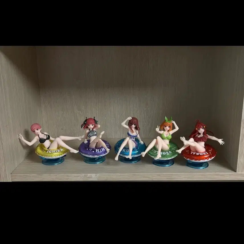 [BUNJANG] The Quintessential Quintuplets Aqua Float Figure Bundle Set (Box Included) / (5개 일괄)5등분의 신부 아쿠아 플로트피규어(박스O)