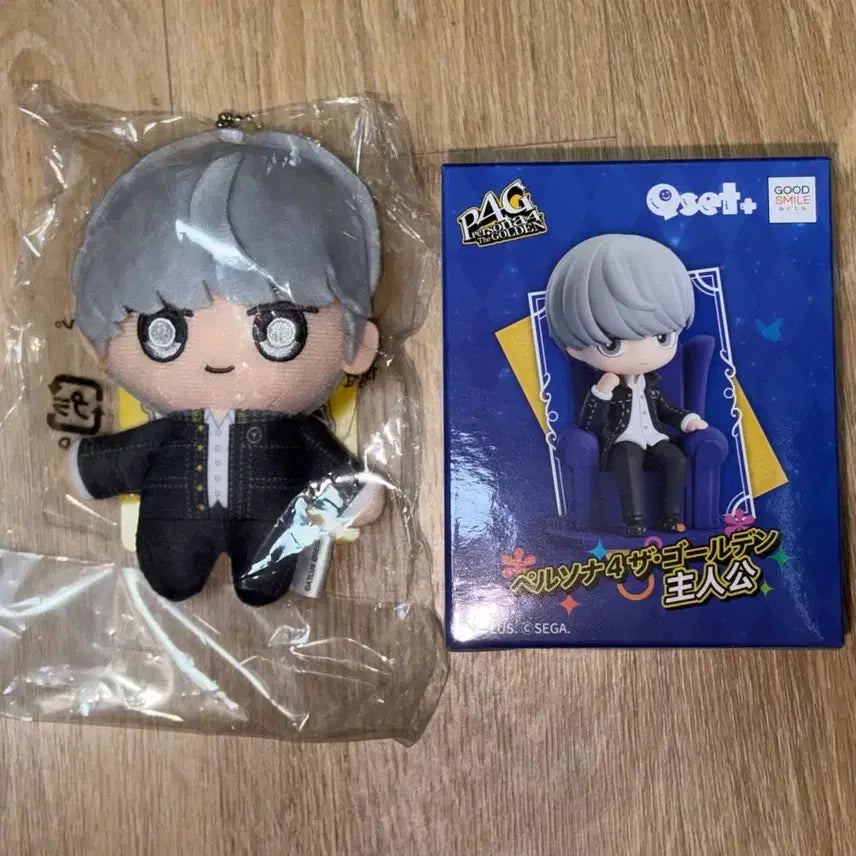[BUNJANG] Persona 4 Protagonist Plush + Cute Set / 페르소나4 주인공 누이 큐셋 세트