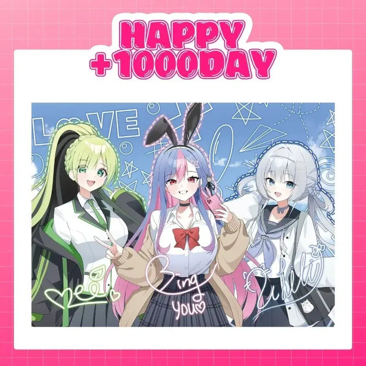 [BUNJANG] Over The Moon Love Dia 1000 Days Anniversary LED Mirror Frame with Photocard / 오버더월 러브다이아 1000일기념 LED거울액자 빙하유 유리리 양메이