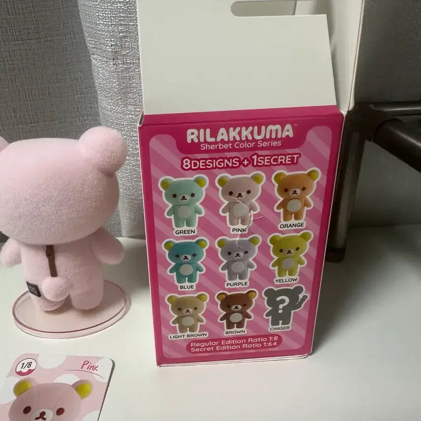 [BUNJANG] San-X Rilakkuma Korilakkuma Pink Sherbet Figure / (배포)산엑스 리락쿠마 코리락쿠마 핑크 샤벗 샤베트 피규어 랜덤 가챠 방꾸