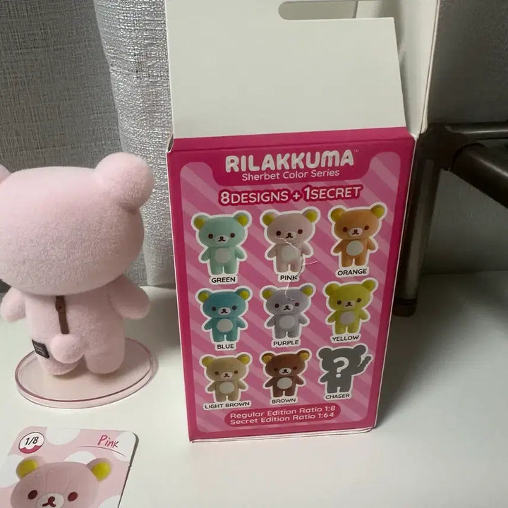 [BUNJANG] San-X Rilakkuma Korilakkuma Pink Sherbet Figure / (배포)산엑스 리락쿠마 코리락쿠마 핑크 샤벗 샤베트 피규어 랜덤 가챠 방꾸