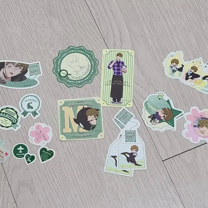 [BUNJANG] Free! Makoto Tachibana Collaboration Cafe Sticker Set / Free! 프리!  마코토 콜라보까페 스티커 세트