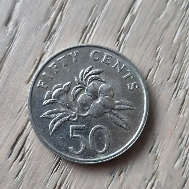 [BUNJANG] Singapore 1991 50 Cents Coin / 싱가포르 1991년 50센트 주화