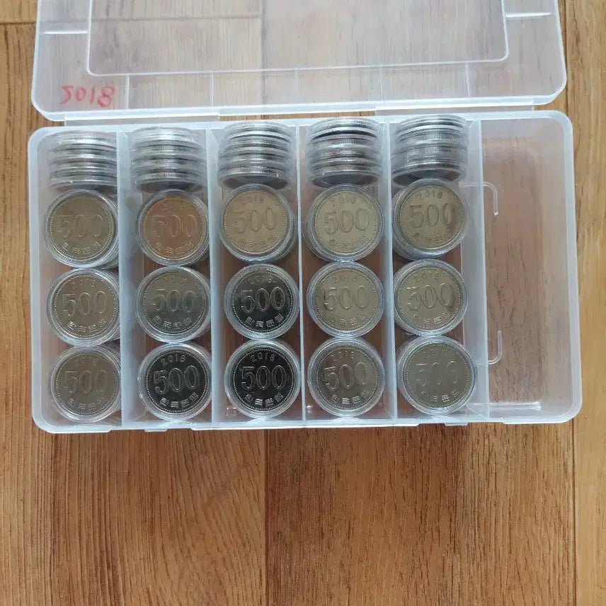 [BUNJANG] 2018 500 KRW Coin Bundle (85 pcs) / 2018년 500원 동전(85개)