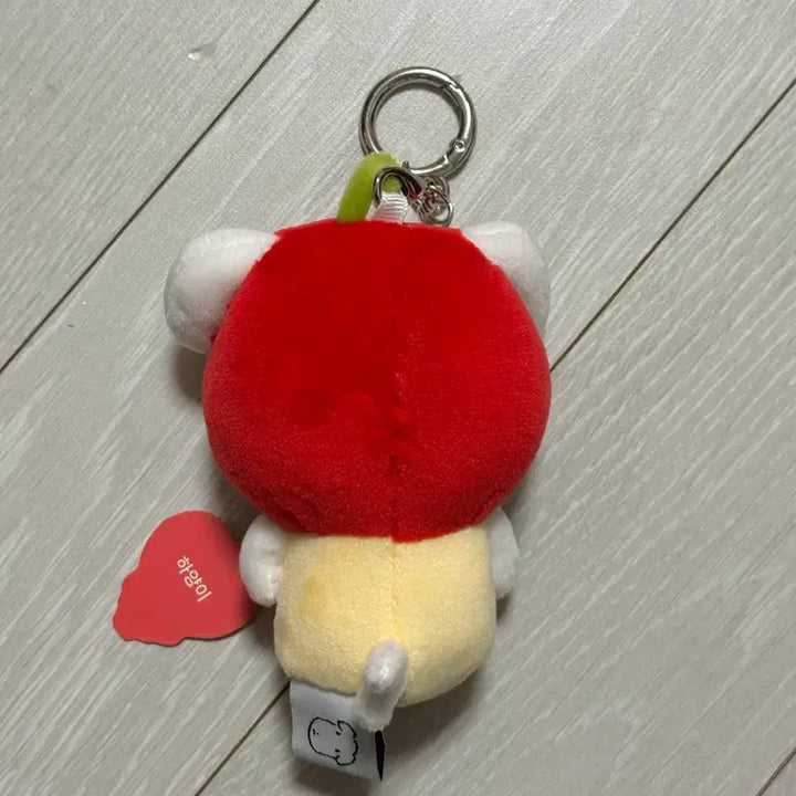 [BUNJANG] Ganadi Apple White Keyring / 가나디키링 가나디 사과 하양이 키링