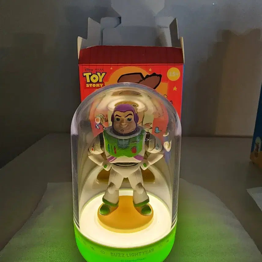 [BUNJANG] Disney Pixar Toy Story Buzz Lightyear &amp; Lilypad Figure Lamp Set / 일괄) 토이스토리 피규어 램프 무드등 새상품