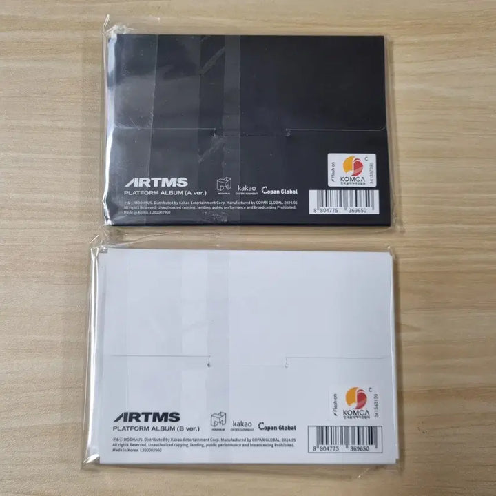 [BUNJANG] ARTMS QR Ver. A, B Photocard Set (Sealed) / artms 아르테미스 QR.ver A,B 미개봉