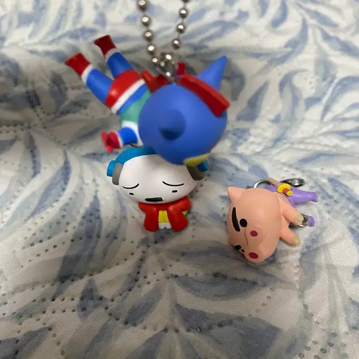 [BUNJANG] Crayon Shin-chan Action Kamen, Buriburi Monster, Shirokuro Figurine Keychain Bundle Set / 짱구는 못말려 액션가면 부리부리몬 흰둥이 피규어