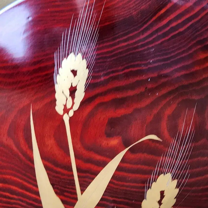 [BUNJANG] Natural Wood Lacquerware Snack Bowl with Gold Inlay / 일본에서온 천연목 옻칠과자그릇