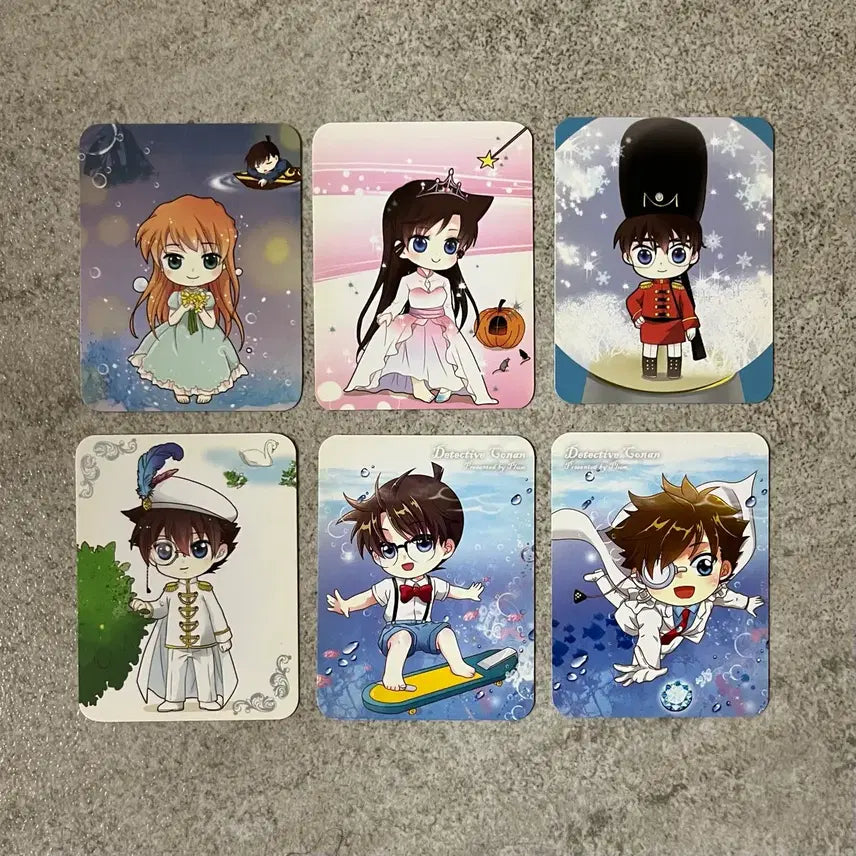 [BUNJANG] Detective Conan Kaito Kid Haibara Ai Princess Fairy Tale Photocard Bundle Set / 명탐정코난 괴도키드 홍장미 하이바라 아이 공주 동화 포카 카드 일괄 판매