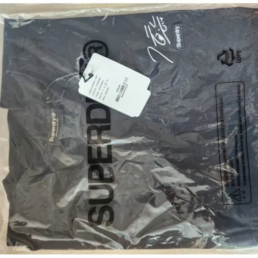 [BUNJANG] Superdry x Park Ji-hoon Collaboration T-Shirt Black Large / 미개봉 슈퍼드라이 티셔츠 블랙라지 L 박지훈 싸인 콜라보