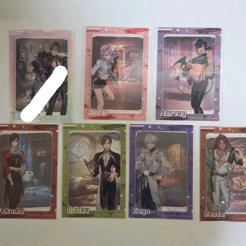 [BUNJANG] Nukainival Clear Card &amp; Character Background Postcard Set / 누카니발 클리어카드 + 각 캐릭터별 배경 엽서