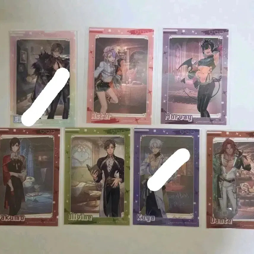 [BUNJANG] Nukainival Clear Card &amp; Character Background Postcard Set / 누카니발 클리어카드 + 각 캐릭터별 배경 엽서