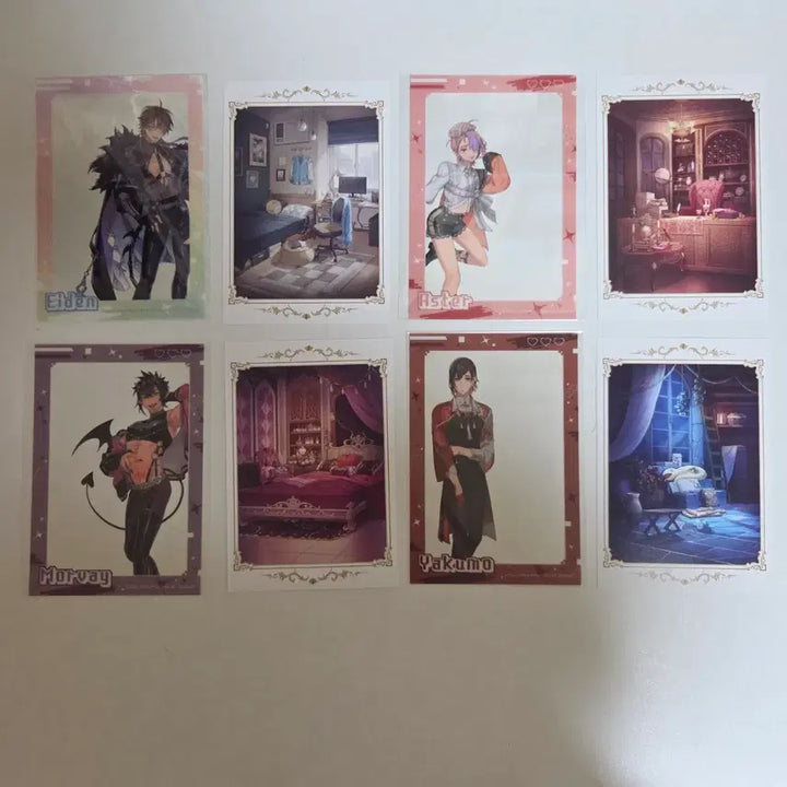 [BUNJANG] Nukainival Clear Card &amp; Character Background Postcard Set / 누카니발 클리어카드 + 각 캐릭터별 배경 엽서