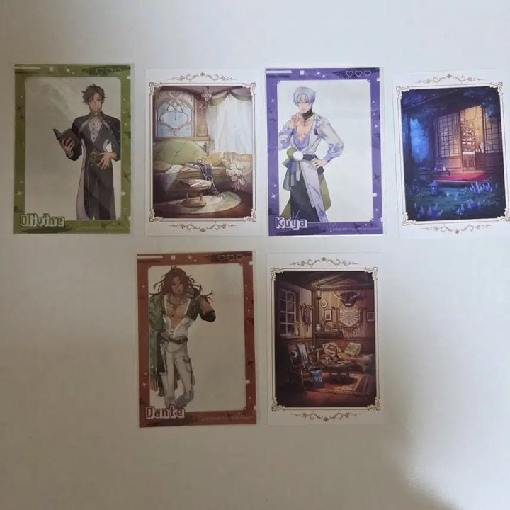 [BUNJANG] Nukainival Clear Card &amp; Character Background Postcard Set / 누카니발 클리어카드 + 각 캐릭터별 배경 엽서