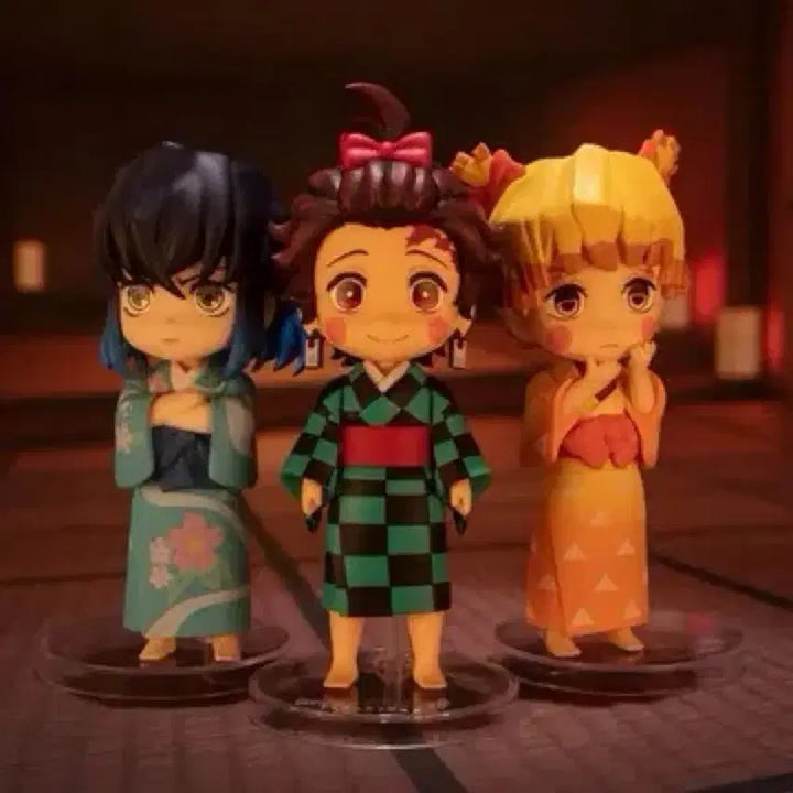[BUNJANG] Demon Slayer Kimetsu no Yaiba Figuarts Mini Tanjiro, Zenitsu, Inosuke Set / 귀멸의 칼날 유곽 피규아츠 미니 탄지로 젠이츠 이노스케