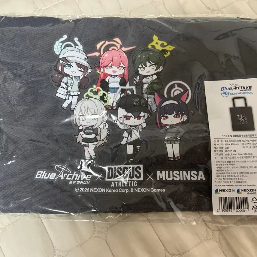 [BUNJANG] Blue Archive Musinsa Collaboration Eco Bag / 블루 아카이브 카페 메모리얼 무신사 콜라보 에코백