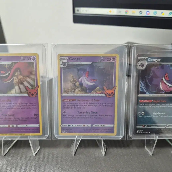 [BUNJANG] Pokemon Halloween Promo Gengar 3-Card Set / 포켓몬 카드 할로윈 프로모 팬텀 3장 세트