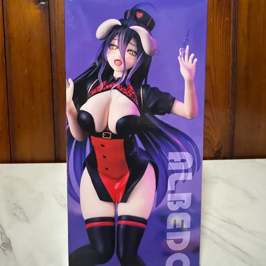 [BUNJANG] System Service Overlord Albedo Black Nurse Version Figure (Sealed) / [미개봉]시스템 서비스 오버로드 알베도 블랙 너스 피규어