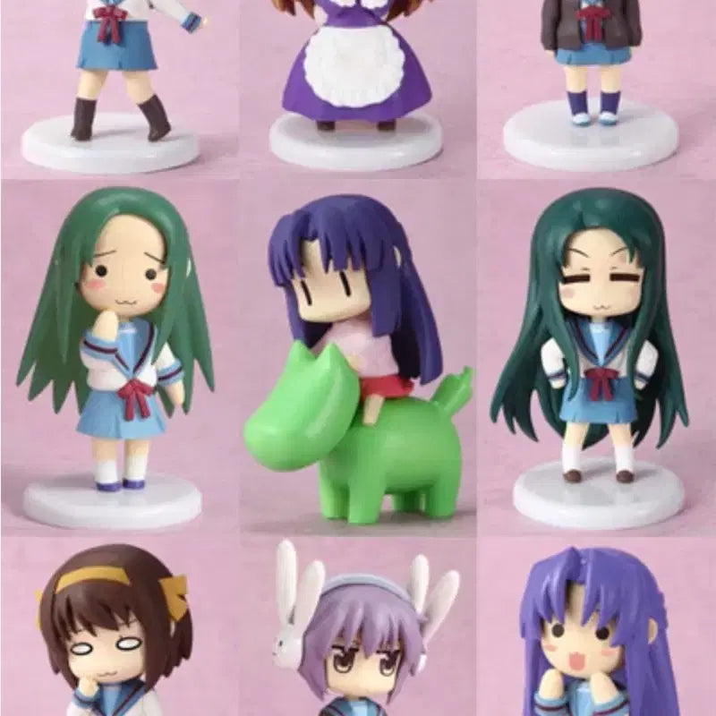 [BUNJANG] Toys Works Collection The Melancholy of Haruhi Suzumiya Figure 7-Piece Bundle Set (New) / 고전 희귀 스즈미야 하루히의 우울 피규어 7종 일괄