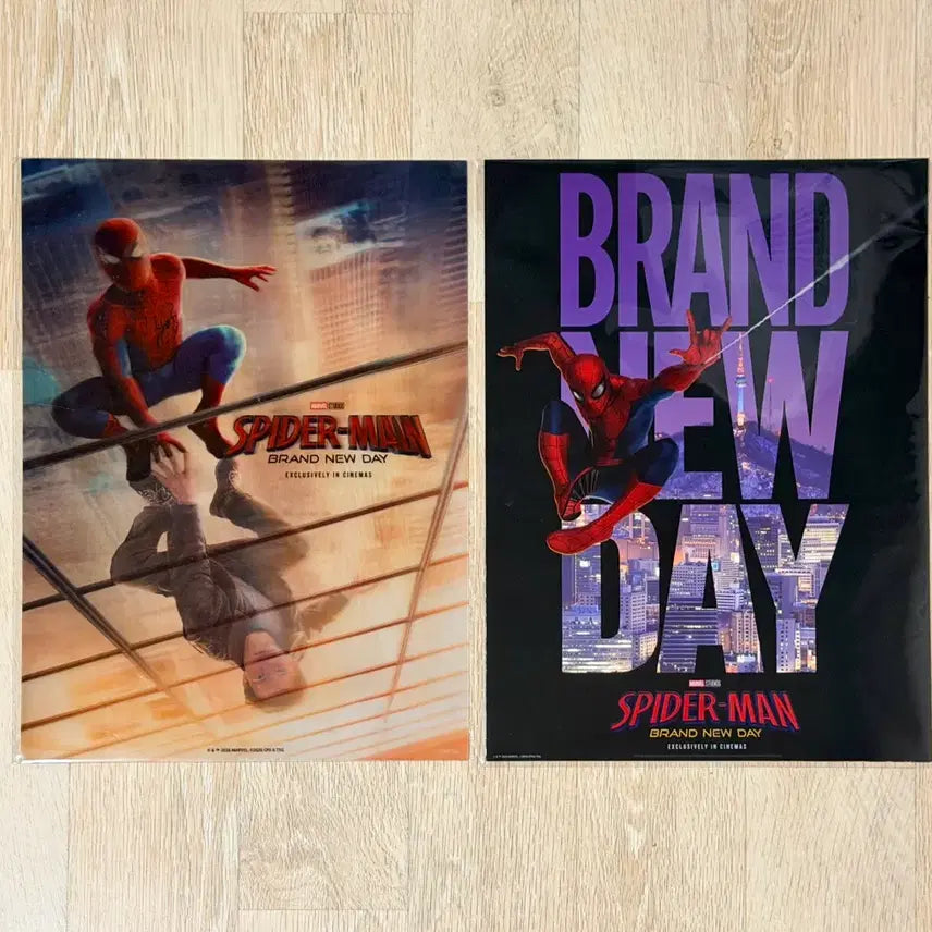 [BUNJANG] Spider-Man: Brand New Day Lenticular + PET Poster Set / <스파이더맨-브랜드뉴데이> 렌티큘러+PET 포스터 2종 일괄