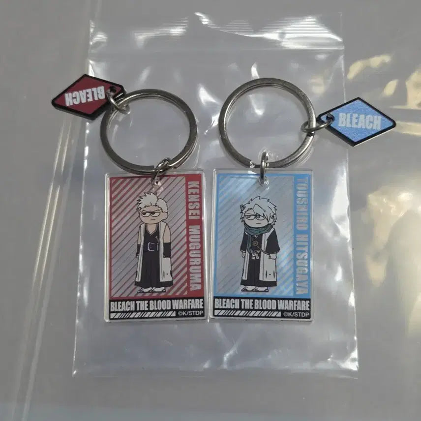 [BUNJANG] Bleach Jiroiri Acrylic Keychain Set (2 Types) / 블리치 지로리 아크릴 키링 2종 세트