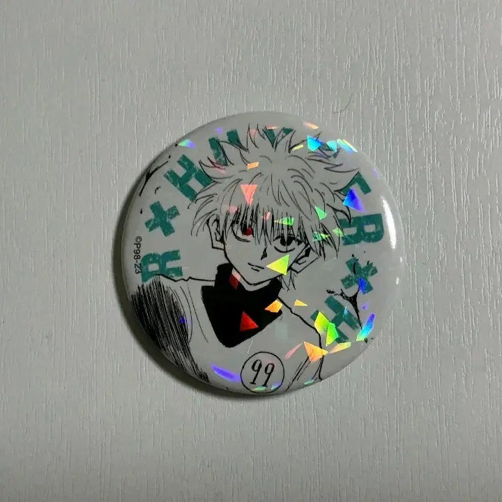 [BUNJANG] Hunter x Hunter Original Art Exhibition Kirua Hologram Can Badge / 헌터헌터 원화전 홀로그램 키르아 캔뱃지