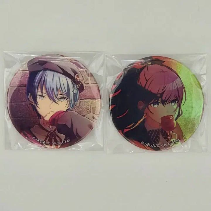 [BUNJANG] Project Sekai Aoyagi Toya &amp; Asahina Mafuyu Valentine Glitter Can Badge Bundle Set / (일괄)프로세카 프세카 아오야기 토우야 아사히나 마후유 발렌타인 백귀야행 글리터 캔뱃지