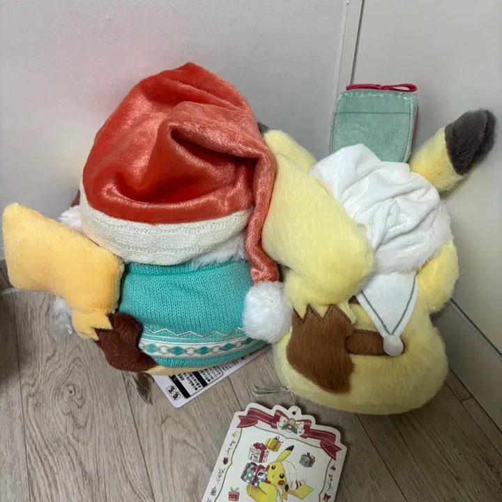 [BUNJANG] Pokemon Christmas Holiday Pikachu Plush Doll Bundle Set / 일괄) 포켓몬스터 크리스마스 홀리데이 피카츄 인형