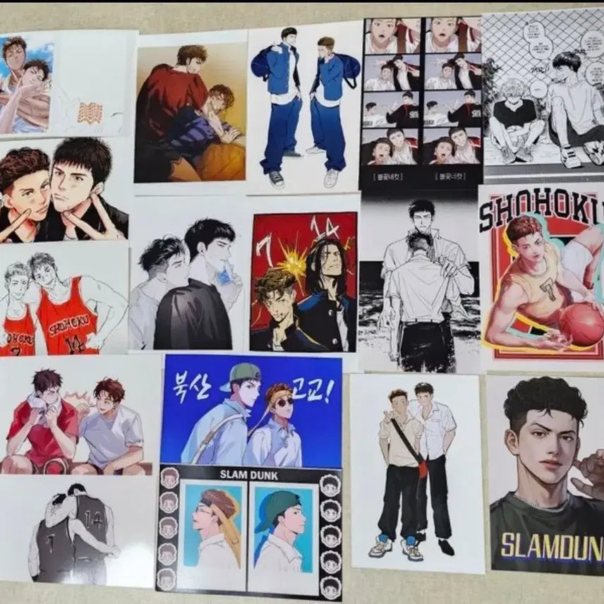 [BUNJANG] Slam Dunk Song Tae-seop Jeong Dae-man Postcard Set / 슬램덩크 송태섭 정대만 태섭대만 태대 엽서