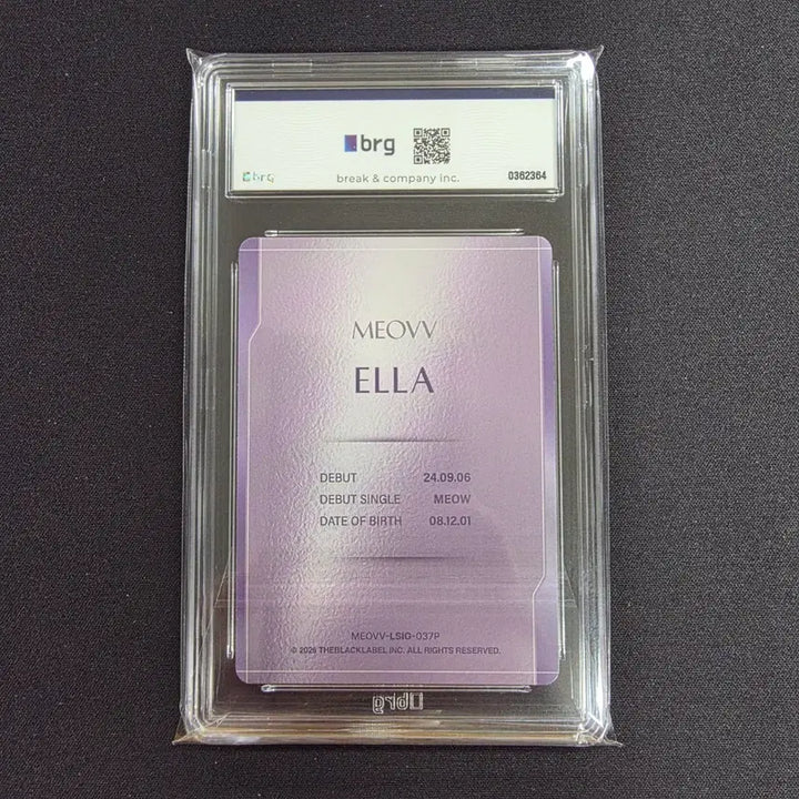 [BUNJANG] Miyao Ella 2026 Tererka Limited Edition Printed Auto Card (50 Made) / 2026 테레카 리미티드 에디션 미야오 엘라 인쇄 오토 50한정