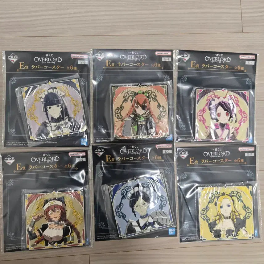 [BUNJANG] Ichiban Kuji Overlord Rubber Coaster Full Set (6 Types) / 제일복권 오버로드 E상 러버 코스터 전 6종 풀세트