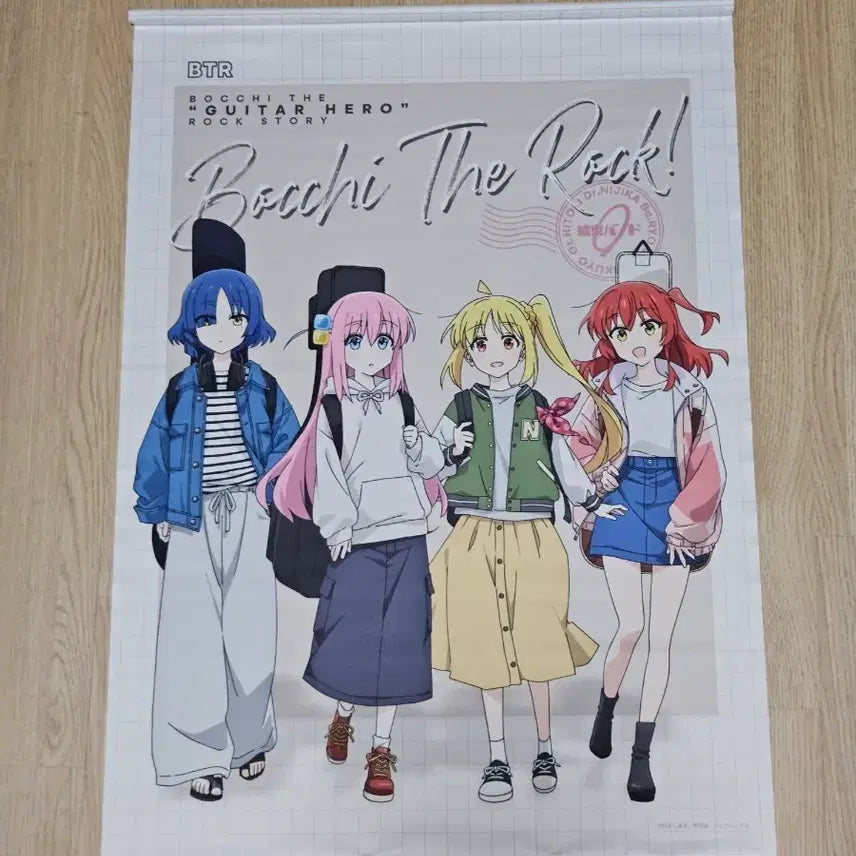 [BUNJANG] Bocchi the Rock! Pop-Up Store Limited B2 Tapestry (Street Fashion Ver.) / 봇치더락 팝업 스토어 한정 태피스트리 스트릿 패션 버전