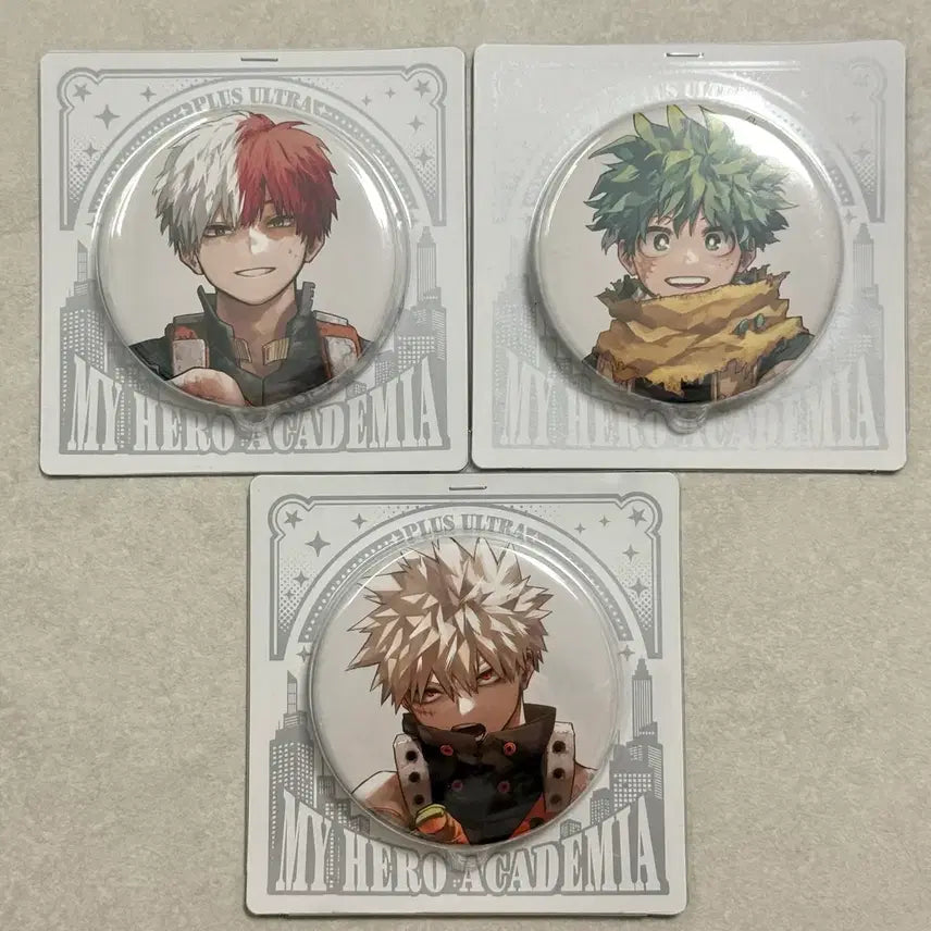 [BUNJANG] My Hero Academia Jump Shop Bakugo Todoroki Midoriya Shin-deung-jo Can Badge Set / 나의 히어로 아카데미아 히로아카 점프샵 바쿠고 토도로키 미도리야 캔뱃지 신호등조