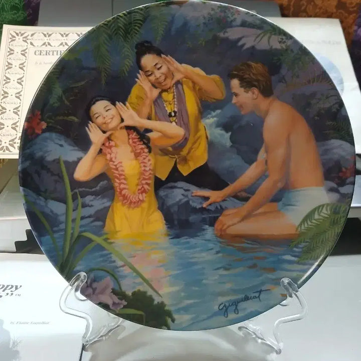 [BUNJANG] Elaine Kuehngarden Collectible Plate Commemorative Plate / 엘레인 쿠엔가든 수집용 접시 기념 접시