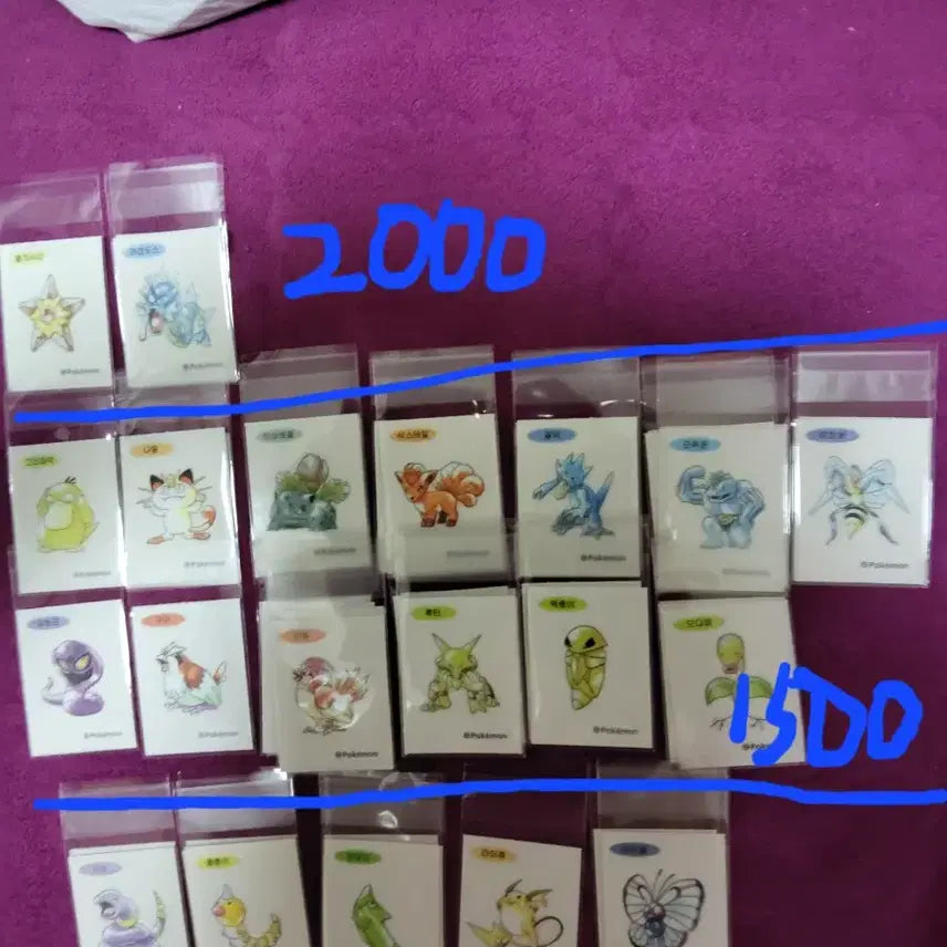 [BUNJANG] Pokemon 30th Anniversary Stickers / 포켓몬 띠부씰 신상 30주년 판매