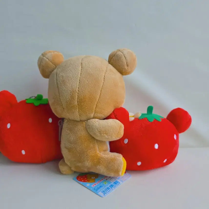 [BUNJANG] Rilakkuma Strawberry Plush Set / 리락쿠마 딸기 인형 세트
