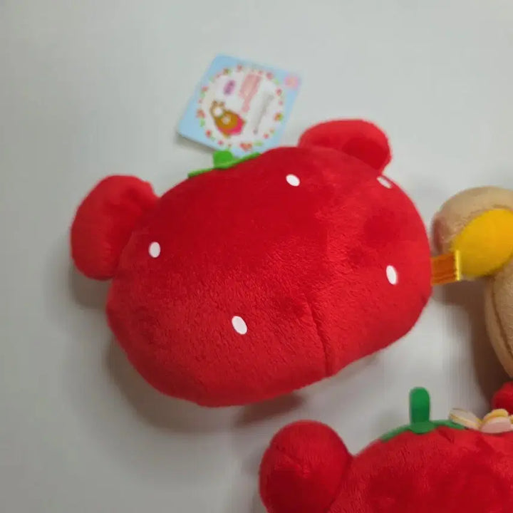 [BUNJANG] Rilakkuma Strawberry Plush Set / 산엑스 리락쿠마 딸기 인형 세트