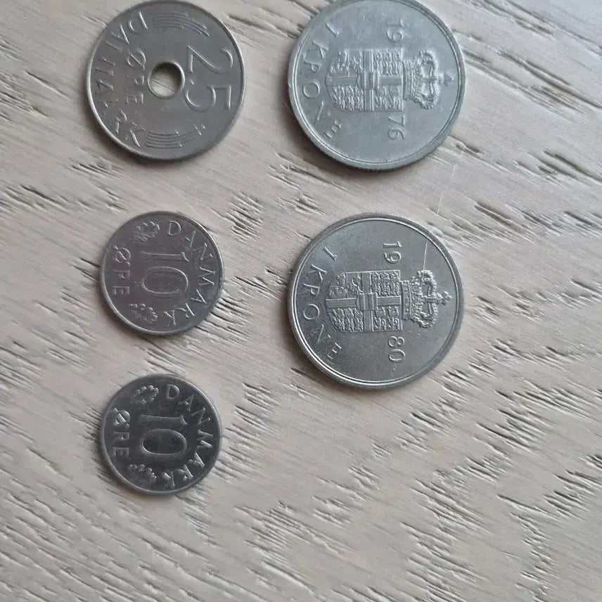 [BUNJANG] Denmark Kingdom Coin Set (50, 25, 5 Kroner) / 덴마크 동전 덴마크 왕국 주화 50 크로네 25 크로네 5 크로네