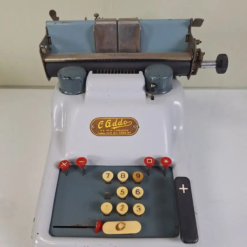 [BUNJANG] Addo Cast Iron Calculator Vintage / 근대사 수집 옛날 영국 빈티지 무쇠 계산기