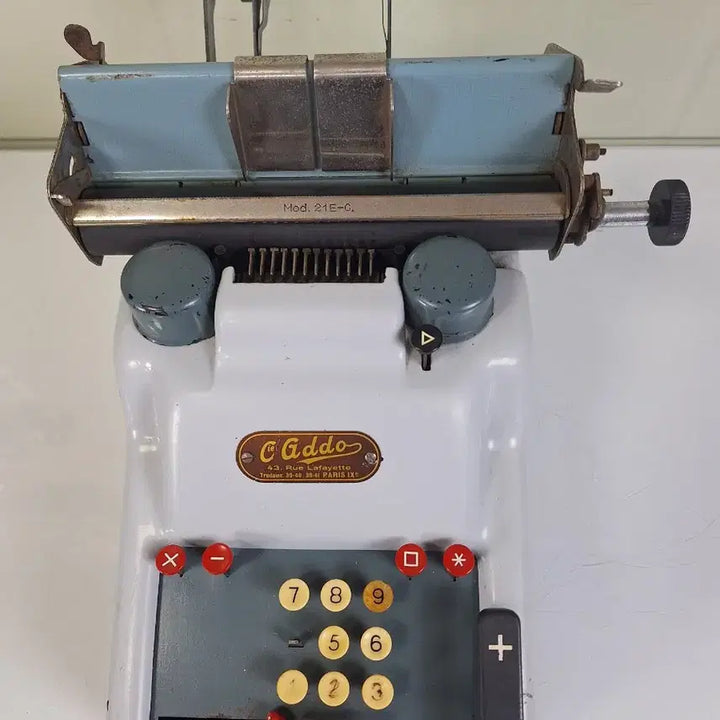 [BUNJANG] Addo Cast Iron Calculator Vintage / 근대사 수집 옛날 영국 빈티지 무쇠 계산기