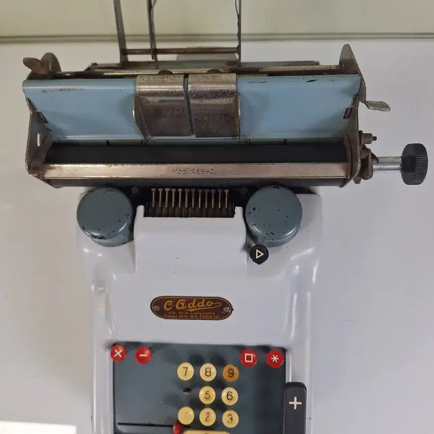 [BUNJANG] Addo Cast Iron Calculator Vintage / 근대사 수집 옛날 영국 빈티지 무쇠 계산기