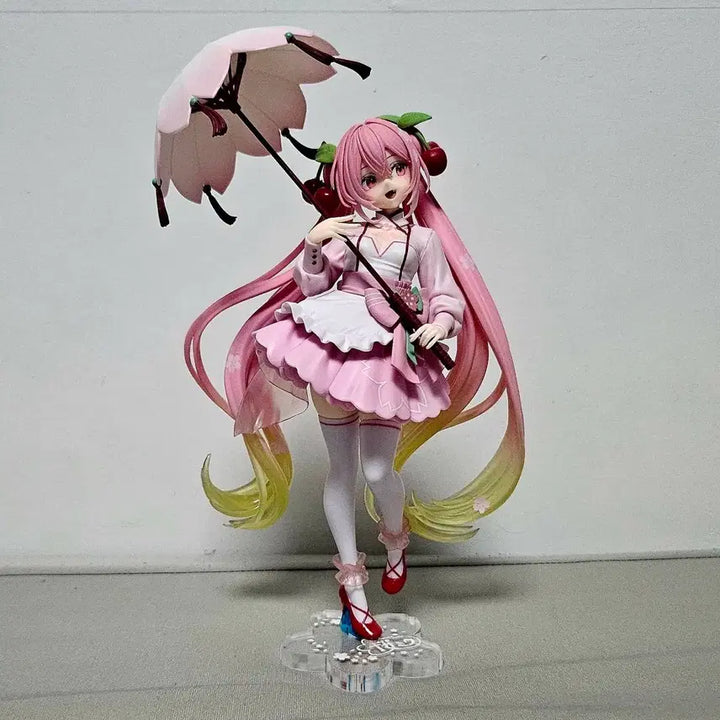 [BUNJANG] Taito AMP Sakura Miku Figure with Acrylic Base / 타이토 AMP 사쿠라 미쿠 피규어+아크릴 발판