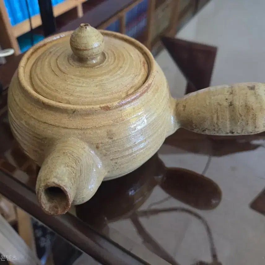 [BUNJANG] Juhul Yo Celadon Teapot 500ml / 주흘요 다관 도자기 500ml 사이즈가 큰편입니다