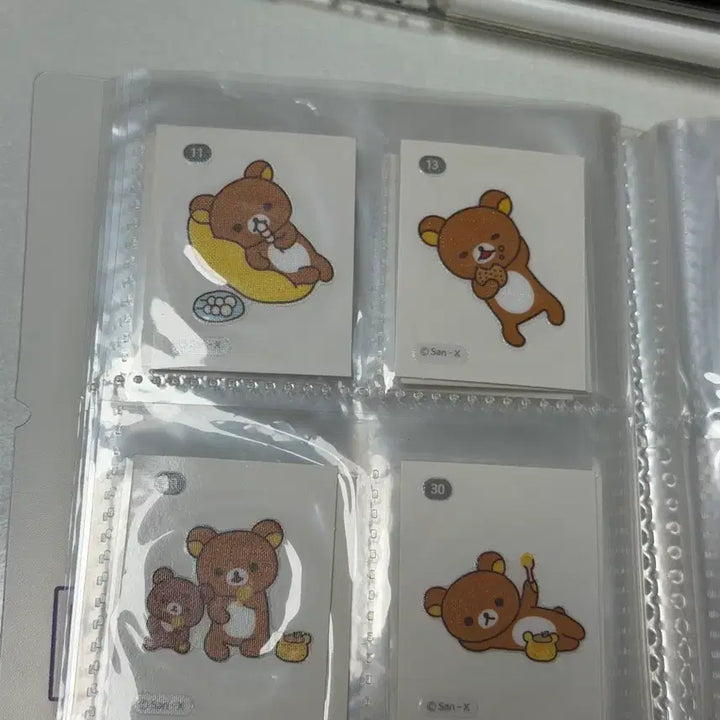 [BUNJANG] Rilakkuma Sticker Set Bundle / 리락쿠마 띠부씰 8장 일괄